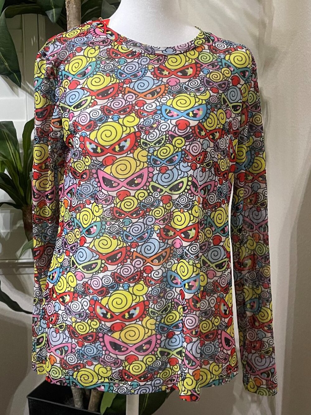 Hysteric Mini All Over Mini Print Long Sleeve NWT Tagged L